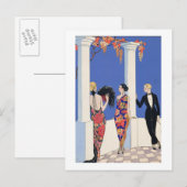 Carte Postale The Taste of Shawls, 1922 (tirage pochoir) (Devant / Derrière)