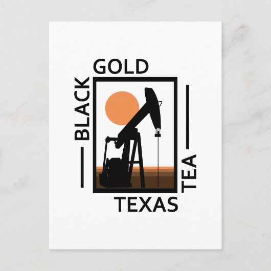 Carte Postale Thé Texas Black Gold (Devant)