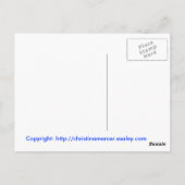 Carte postale 'The Thinker' (Dos)