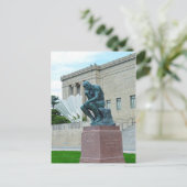 Carte Postale The Thinker et The Shuttlecock, Kansas City, Mo. (Debout devant)