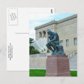 Carte Postale The Thinker et The Shuttlecock, Kansas City, Mo. (Devant / Derrière)