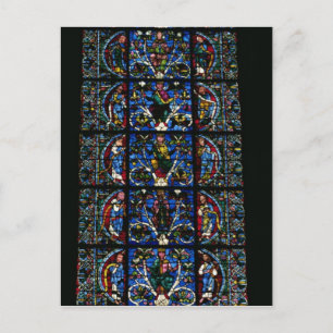 Carte Postale The Tree of Jesse, lancet window in the west facad