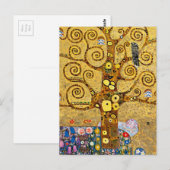 Carte Postale " The Tree of Life" , Gustav Klimt (Devant / Derrière)