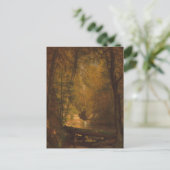 Carte Postale The Trout Pool (1870) - Worthington Whittredge (Debout devant)