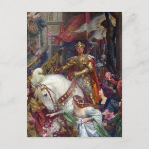 Carte Postale The Two Crowns c. 1900 par Sir Frank Dicksee