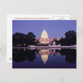 Carte Postale The United States Capitol, Washington, D.C. (Devant / Derrière)