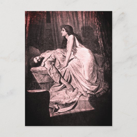 Carte Postale The Vampire (Philip Burne-Jones, 1897) (Devant)