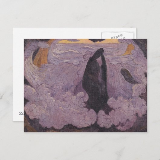 Carte Postale The Violet Wave, c.1895-6 (Devant / Derrière)