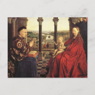 Carte Postale The Virgin of Chancellor Rolin by Jan van Eyck