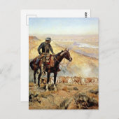 Carte Postale "The Wagon Boss" de Charles M Russell (Devant / Derrière)