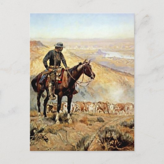 Carte Postale "The Wagon Boss" de Charles M Russell (Devant)