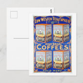 Carte Postale Thé Westen/épice/café Annonce Vintage (Devant / Derrière)