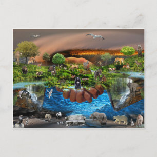 Carte Postale The Whole World In Our Hands