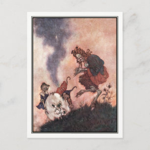 Carte Postale The Wicked Hobgoblin par Edmund Dulac