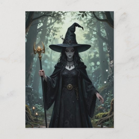 Carte Postale The witch in the forest (Devant)
