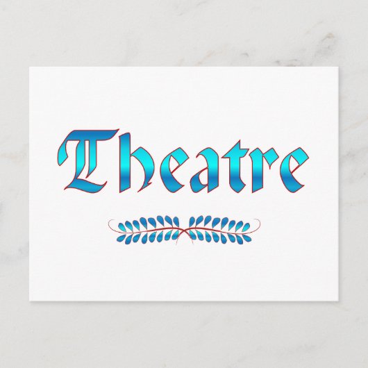 CARTE POSTALE THÉÂTRE (Devant)