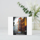 CARTE POSTALE THÉÂTRE ALABAMA - BIRMINGHAM, ALABAMA (Debout devant)
