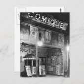 Carte Postale Théâtre comique (Devant / Derrière)