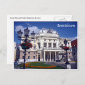 Carte Postale théâtre de bratislava slovaquie (Devant / Derrière)