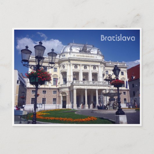 Carte Postale théâtre de bratislava slovaquie (Devant)