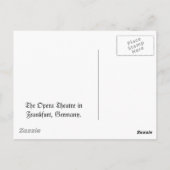 Carte Postale Théâtre de l'opéra à Francfort (Dos)