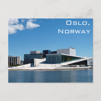 Carte Postale Théatre de l'opéra d'Oslo en Norvège un jour d'été