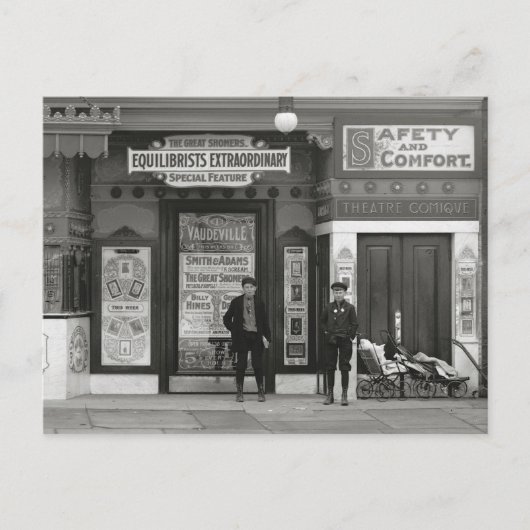 Carte Postale Théâtre de Vaudeville, 1910 (Devant)