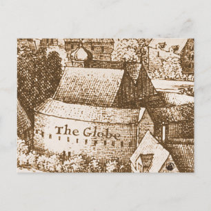 Carte Postale Théâtre du Globe de Hollar