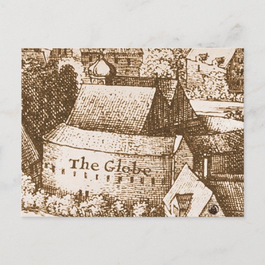 Carte Postale Théâtre du Globe de Hollar (Devant)