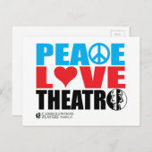 Carte Postale Théâtre Peace Love (Devant / Derrière)
