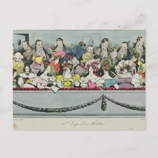 Carte Postale Théâtre Premiere Loge d'un (Devant)