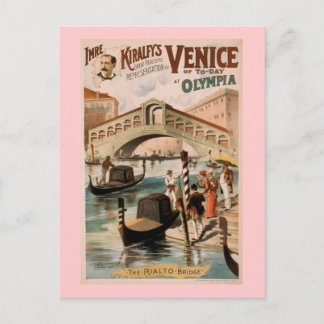 Carte Postale Théâtre Vintage "Venise d'aujourd'hui"