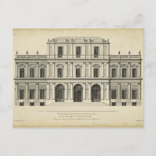 Carte Postale Theatrical Style Façade by Colen Campbell