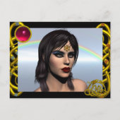 CARTE POSTALE THEDA / HYPER DRAGON ROUGE RUBY (Devant)