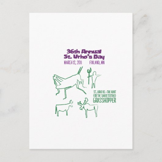 Carte Postale Thème 2011 de St. Urho (Devant)