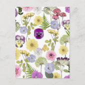 Carte postale thème baby shower Petite Fleur Sauva (Devant)