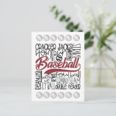 Carte Postale Thème baseball (Debout devant)