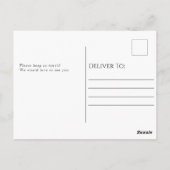 Carte Postale Thème Café Nouvelle notification d'adresse (Dos)