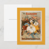 Carte Postale Thème Carnaval Sandow Trocadero Vaudevilles (Devant / Derrière)