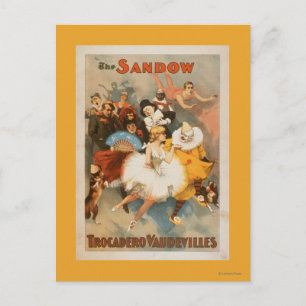 Carte Postale Thème Carnaval Sandow Trocadero Vaudevilles