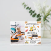 Carte Postale Thème d'anniversaire Camions de construction (Debout devant)