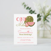 Carte Postale Thème d'anniversaire Une pastèque Mélon Thème past (Debout devant)