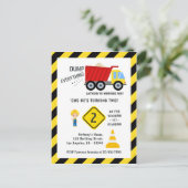 Carte Postale Thème de construction pour tout âge - Camion à ben (Debout devant)