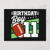 Carte Postale Thème de fête de football pour 11 ans Fête d'anniv (Devant)