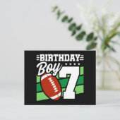 Carte Postale Thème de fête de football pour enfant de 7 ans Fêt (Debout devant)