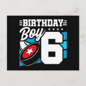 Carte Postale Thème de fête de hockey pour enfant de 6 ans 6e an (Devant)