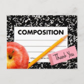 Carte Postale Thème de l'école Merci (Devant)