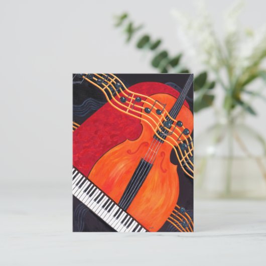 Carte Postale Thème de musique (Debout devant)