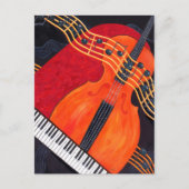 Carte Postale Thème de musique (Devant)