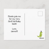 Carte Postale Thème Dinosaur Petit Dino espagnol Boy Stomp (Dos)